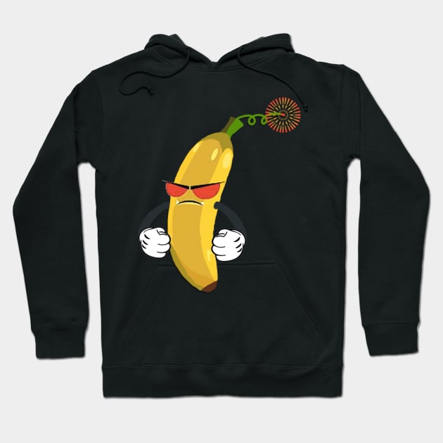 Angry Banana Tshirt Hoodie by  Chirido_Bin